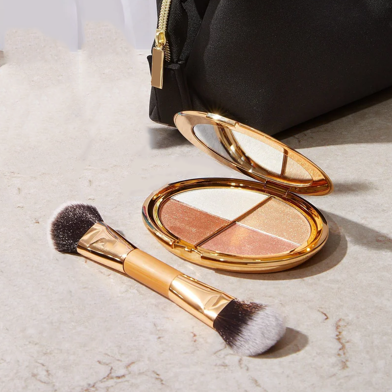 đșLast 3 hours 60% offâ°eye & cheek palette - eyeshadow and highlighter makeup (with Detachable Brush)