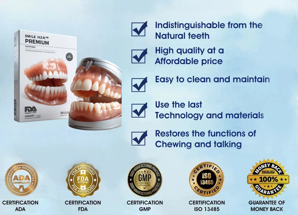 -HZA™ -🦷Advanced Customized Full Denture Set🦷 (⏰Limited time discount last 30 minutes⏰)